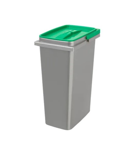 Rev-A-Shelf 8 L. Silver Replacement Container w/ Green Lid