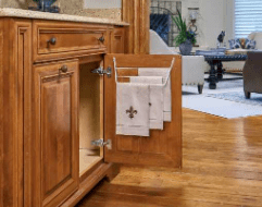 Rev-A-Shelf - White Door Storage Towel Holder