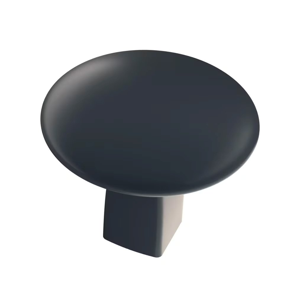 Riva 1-1/4 inch Matte Black Cabinet Knob