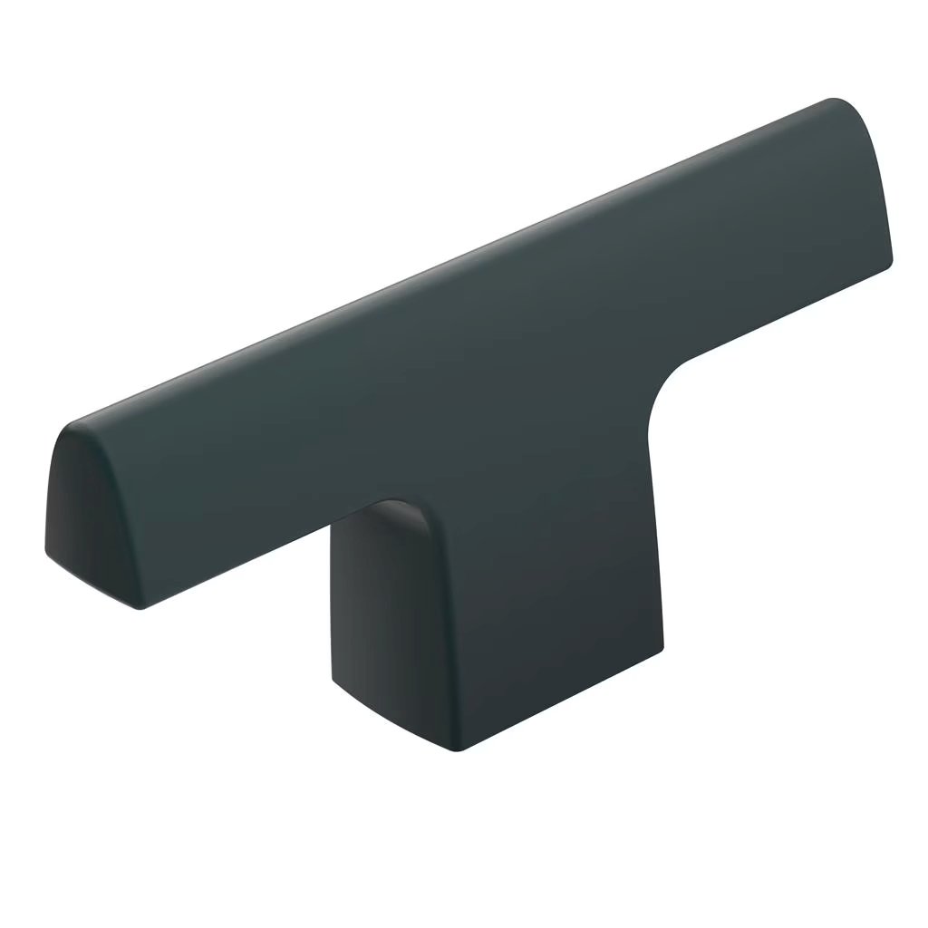 Riva 2-1/2 inch  Matte Black Cabinet T-Knob
