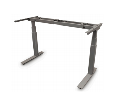 Silver - 36" Foot Size - Rectangular 2 Leg / 3 Stage Table