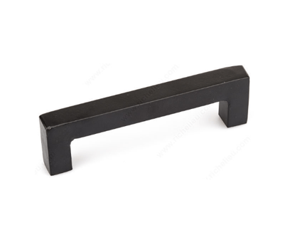 Traditional Forged Pull 128mm CC Matte Black Iron Pulls