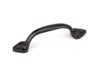 Traditional Forged Pull 150mm CC Matte Black Iron Pull
