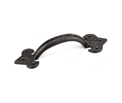 Traditional Forged Pull 172mm CC Matte Black Iron Pull