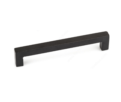 Traditional Forged Pull 192mm CC Matte Black Iron Pull