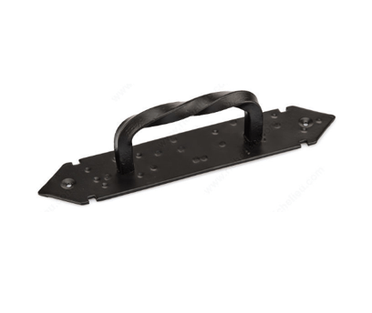 Traditional Forged Pull 207mm CC Matte Black Iron Pull
