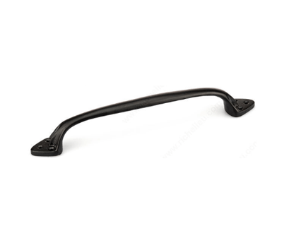 Traditional Forged Pull 305mm CC Matte Black Iron Pulls