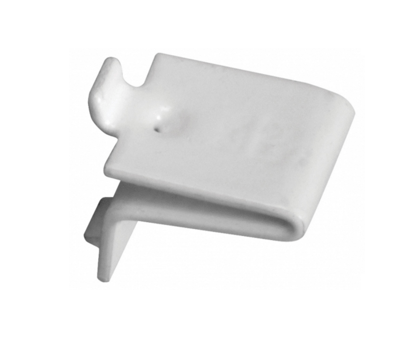 White Steel Shelf Support Clip (Carton QTY-100)